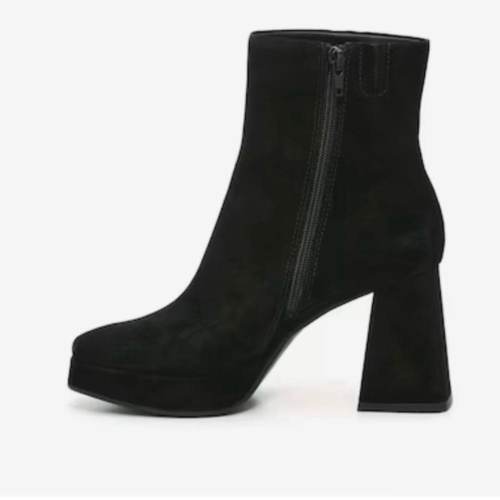 NEW Dolce Vita Ulysses Black Heeled Ankle Boots 8.5 - Picture 2 of 12